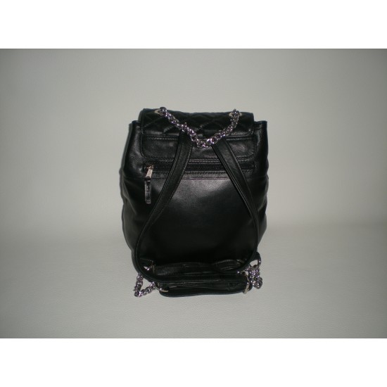 Σακίδιο Πλάτης Kap 1001 Μαύρο Σε Δέρμα Nappa Ελληνικής Κατασκευής 