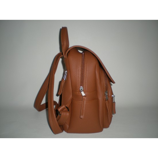 Σακίδιο Πλάτης Kap 1002 Μαύρο ή Ταμπά Σε Οικολογικό Δέρμα Ελληνικής Κατασκευής 