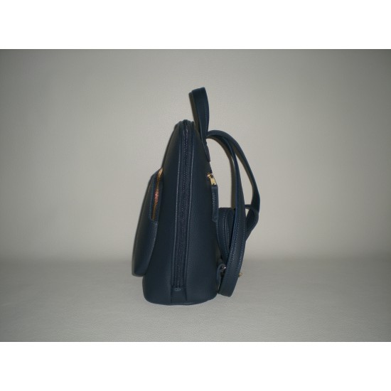 Σακίδιο Πλάτης Kap 1004 Μπλέ Σε Οικολογικό Δέρμα Ελληνικής Κατασκευής 