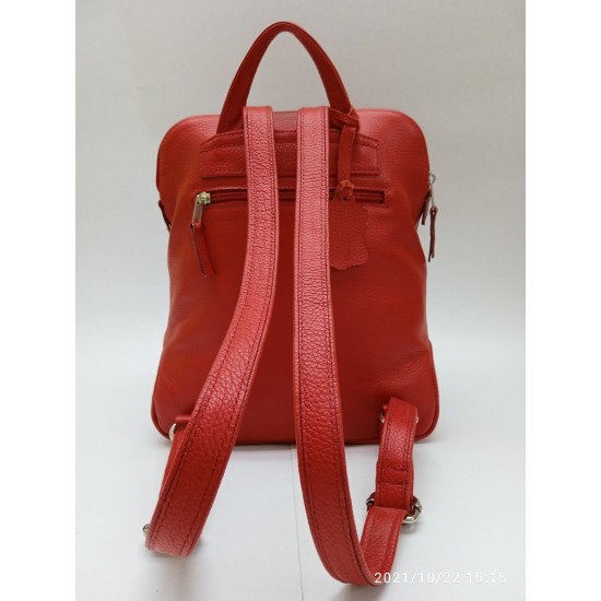 Σακίδιο Πλάτης kap 1006 Μαύρο ή Κόκκινο Σε Δέρμα Dollaro Ιταλίας 