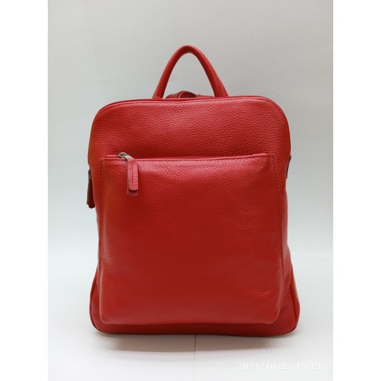 Σακίδιο Πλάτης kap 1006 Μαύρο ή Κόκκινο Σε Δέρμα Dollaro Ιταλίας 